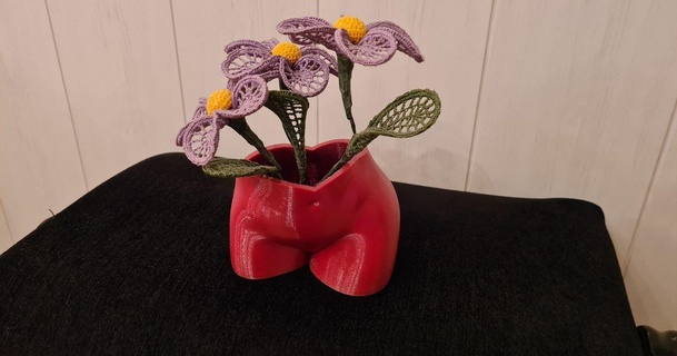 valentines flower pot wilko slo download free stl model printablescom 3d models art & design designs body cute flowers love lovely 3d print model - Mito3D