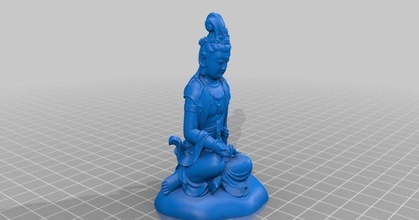 kuan yin pedro farell descargar gratis stl modelo imprimiblescom 3d modelos Arte diseño esculturas avalokiteshvara Buda quanyin tantra 3d print model - Mito3D