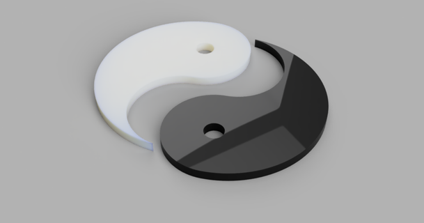 ying yang kolye anahtarlık kulak Hisoka indir Bedava stl model printablescom 3d modeller Sanat tasarım tasarımlar erkek arkadaş kız arkadaşı mücevher 3d print model - Mito3D