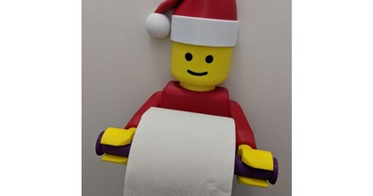 santa hat vvk187 lego man toilet paper holder reva download free stl model printablescom 3d models household bathroom christmas christmasdecoration 3d print model - Mito3D