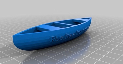 canoa Cameron descargar gratis stl modelo imprimiblescom 3d modelos Deportes aire libre barco cámping paseo lago 3d print model - Mito3D