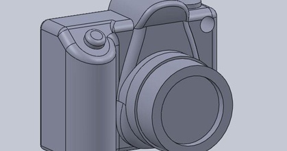 dslr cámara llavero Cameron descargar gratis stl modelo imprimiblescom 3d modelos artilugio foto vídeo camarallavero 3d print model - Mito3D