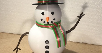 snowman tbyd download free stl model printablescom 3d models seasonal designs winter & christmas year's 3d print model - Mito3D