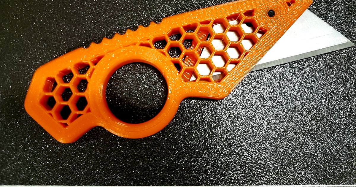 piccoletto utilità coltello s09eng Scarica gratuito stl modello printablescom 3d Modelli gli sport all'aperto Hobbyknife portacoltelli tascabile rasoio 3D print model - Mito3D