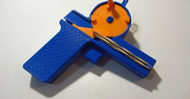 airsoft gatling pistola lobocnc baixar livre stl modelo printablescom 3d modelos brinquedos jogos arma brinquedo 3d print model - Mito3D