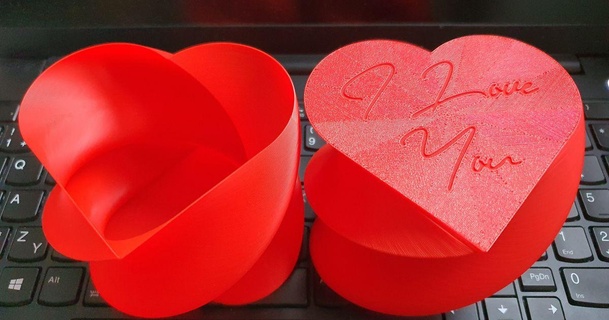 contorto cuore San Valentino giorno regalo scatola tom Kaplero Scarica gratuito stl modello printablescom 3d Modelli gadget amore 3d print model - Mito3D