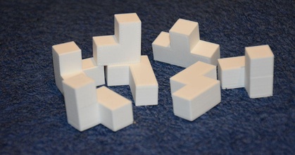 beyaz Soma bloklar marino Gümrük indir Bedava stl model printablescom 3d modeller oyuncaklar oyunlar bulmacalar brain teasers 3d print model - Mito3D
