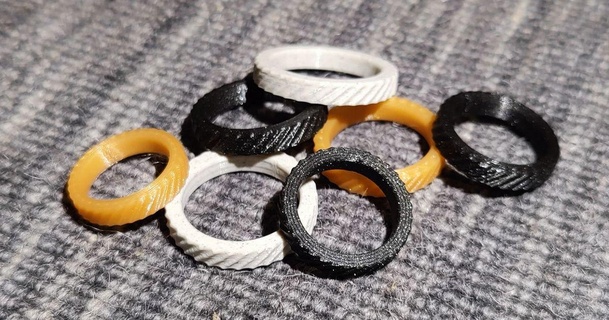 spiral ring stel download free stl model printablescom 3d models fashion accessories decorative easyprint fastprint fingerring modern 3d print model - Mito3D