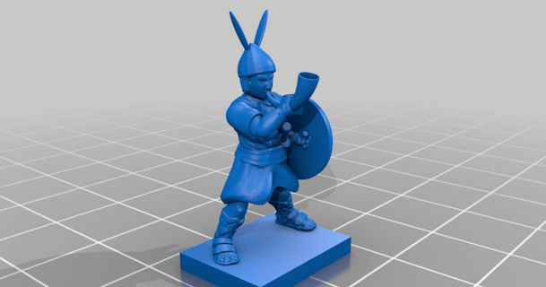 punique guerres italique infanterie commander gars Lundi Télécharger libre stl modèle imprimablescom 3d modèles jouets Jeux 20mm 25mm commandant historique souffleur cor 3d print model - Mito3D