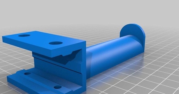 2020 carretel suporte horizontal nerd 3d baixar livre stl modelo printablescom modelos impressoras acessórios 2020extrusion porta filamento Kossel 3d print model - Mito3D
