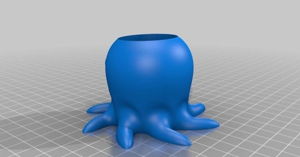 cute octo cup geekdad 3d download free stl model printablescom models household office 3d print model - Mito3D