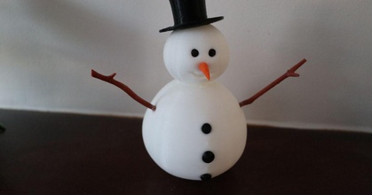 snowman clivebradshaw download free stl model printablescom 3d models seasonal designs winter & christmas year's 3d print model - Mito3D