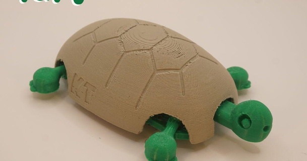 tortuga mecánico juguete kt3dprint descargar gratis stl modelo imprimiblescom 3d modelos juguetes juegos vehiculos animal lindo detallado divertido kawaii 3d print model - Mito3D