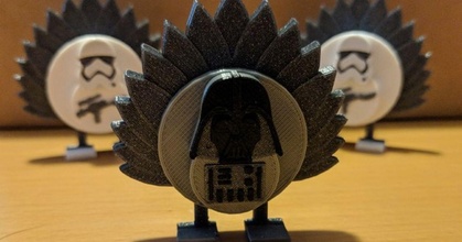 darth pavo oscuro descargar gratis stl modelo imprimiblescom 3d modelos estacional diseños otoño Víspera Santos vader acción gracias 3d print model - Mito3D