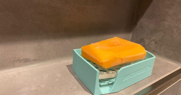 Seifenschale duş aygıtı Frankie indir Bedava stl model printablescom 3d modeller ev halkı banyo külçesi sabun Sabun tutucu 3d print model - Mito3D