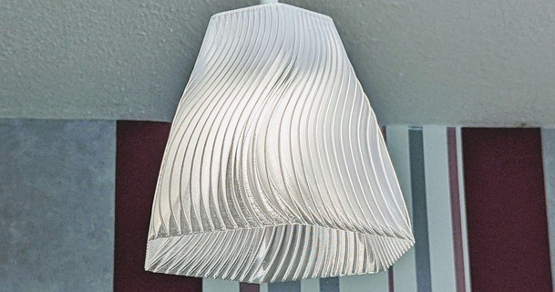 wave lamp shade layercake download free stl model printablescom 3d models household decor lampshade 3d print model - Mito3D
