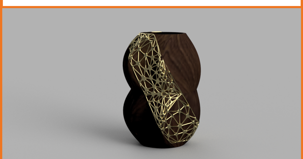 stractum-vase 3d poesie download free stl model printablescom models household decor spiralvase twistedvase vase 3d print model - Mito3D