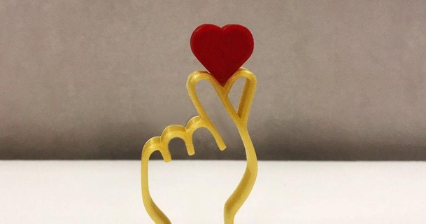 corazón dedos oxa descargar gratis stl modelo imprimiblescom 3d modelos Arte diseño diseños dia san valentin prusaprinters enamorado día San Valentín 3d print model - Mito3D