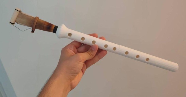 duduk double reed instrument armenia bdtech montpellier download free stl model printablescom 3d models hobby & makers music 3d print model - Mito3D