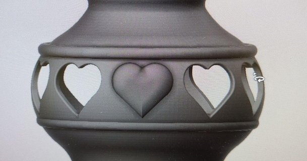 heart vase jinxd download free stl model printablescom 3d models household decor 3d print model - Mito3D