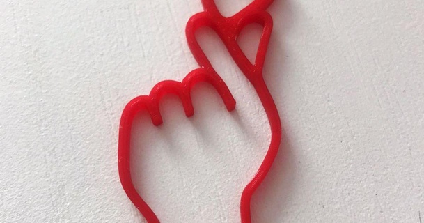 corazón dedos llavero oxa descargar gratis stl modelo imprimiblescom 3d modelos Arte diseño diseños corazon colgante dia san valentin 3d print model - Mito3D