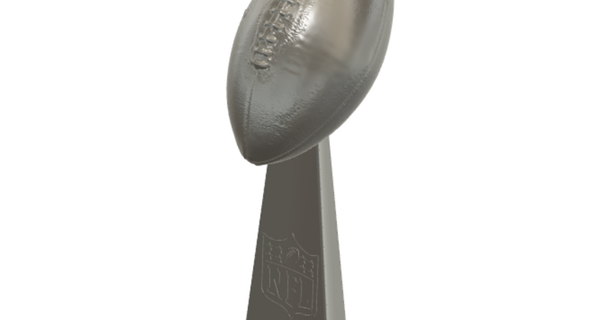 nfl super Bowl trophée Adam schreiber Télécharger libre stl modèle imprimablescom 3d modèles art conception sculptures Balle Football 3d print model - Mito3D