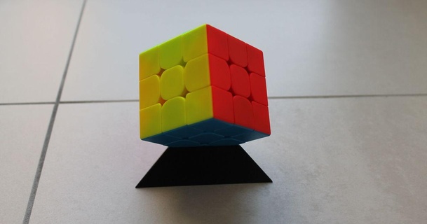 rubik's cube stand vase mode thomas mergan download free stl model printablescom 3d models gadgets 3d print model - Mito3D