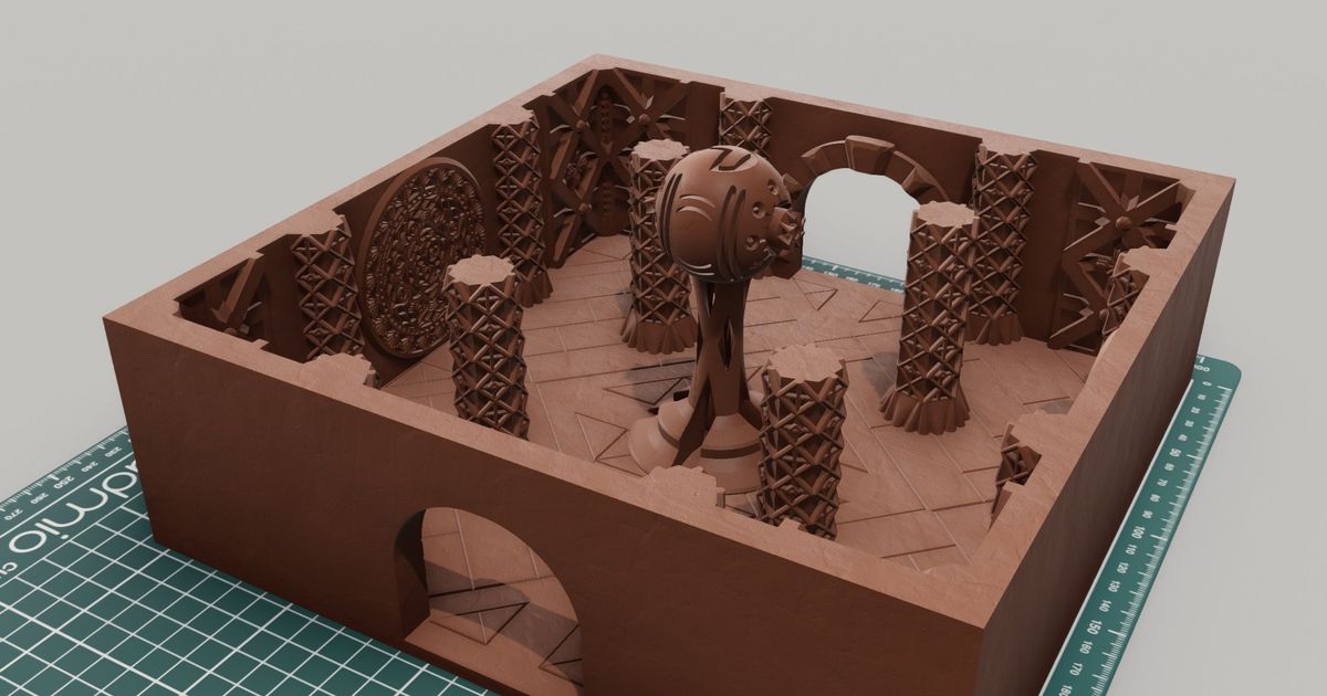 yüksek kan Elf Saray mahkeme oda 3d mekanik indir Bedava stl model printablescom modeller oyuncaklar oyunlar rpg rakamlar Wargameterrain 3D print model - Mito3D