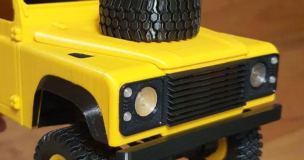 cofano montato ricambio ruota ezra Scarica gratuito stl modello printablescom 3d Modelli giocattoli Giochi veicoli cammello difensore landrover 3d print model - Mito3D