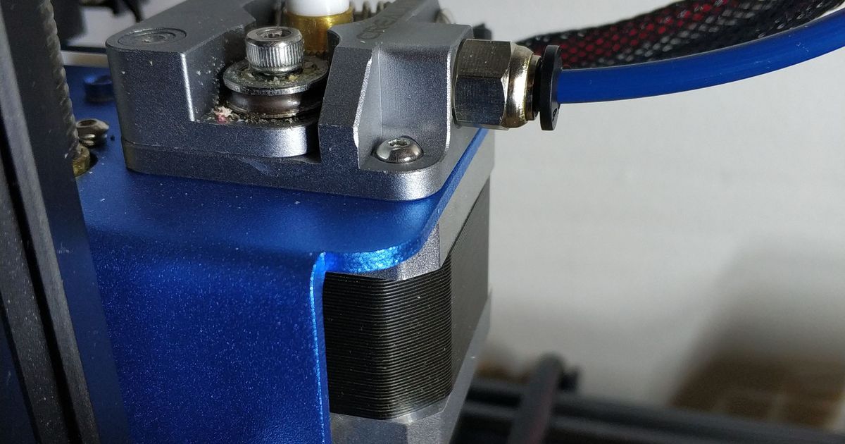 cr 10 v2 extrudeuse moteur bouton + geeetech maker81 Télécharger libre stl modèle imprimablescom 3d modèles imprimantes mises niveau cr10 créalité améliorer 3D print model - Mito3D