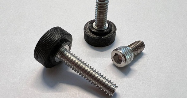 1 4-20 unc thumbscrew gennisdlomm download free stl model printablescom 3d models hobby & makers mechanical parts screw 3d print model - Mito3D