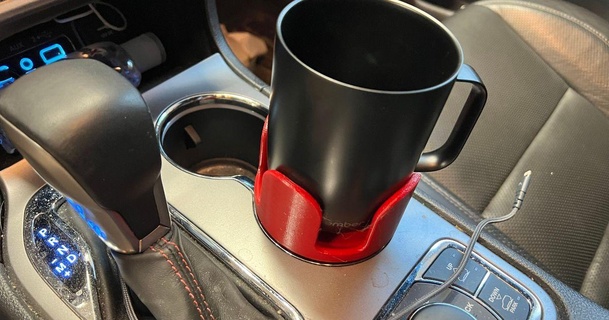 car cup holder cups handle zwoop download free stl model printablescom 3d models household house equipment cupholder 3d print model - Mito3D