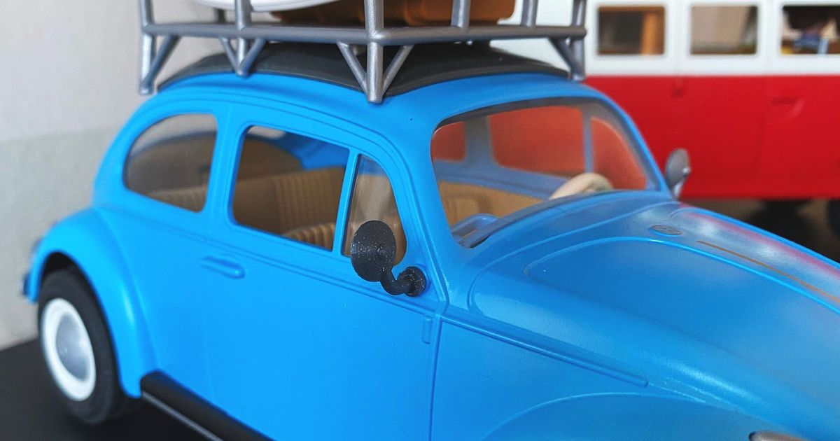 Spielmobil vw Spiegel preppen download frei stl Modell Printablescom 3d Modelle Spielzeuge Spiele Fahrzeuge vwbeetle vwbus 3D print model - Mito3D