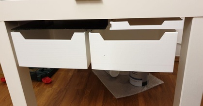 Ikea manquer enceinte espace rangement 3 tiroirs construire assiette titulaire soutien prusa mk3 Joey Télécharger libre stl modèle imprimablescom 3d modèles imprimantes mises niveau tiroir 3d print model - Mito3D