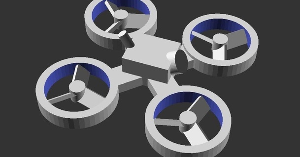 racing quadcopter keychain circleofowls download free stl model printablescom 3d models fashion accessories drone 3d print model - Mito3D