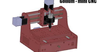 Gollum minicnc Fablab gda sk download frei stl Modell Printablescom 3d Modelle Drucker Upgrades cnc CNC Maschine Greiser Laserschnitt 3d print model - Mito3D