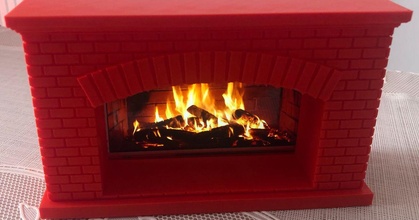 cozy fireplace andreip download free stl model printablescom 3d models seasonal designs winter & christmas year's 3d print model - Mito3D