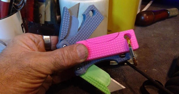 folding utility knife edc carbineer lock madog541 download free stl model printablescom 3d models hobby & makers tools 3d print model - Mito3D
