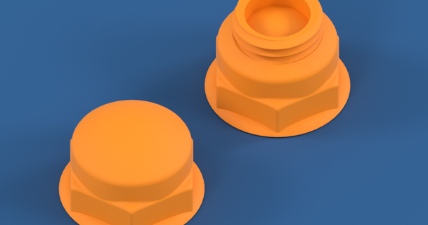 jack socket nut cover cap 1 4 635mm filip honz rek download free stl model printablescom 3d models hobby & makers electronics cl1408 cl1409 cl1410 cl1412 3d print model - Mito3D