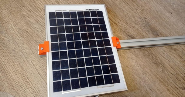 fotovoltaico panel soporte cz8pru descargar gratis stl modelo imprimiblescom 3d modelos pasatiempo hacedores electrónica fotovoltaica 3d print model - Mito3D