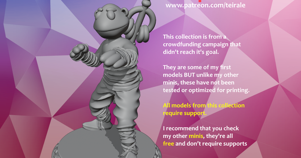 marioneta monje choza descargar gratis stl modelo imprimiblescom 3d modelos juguetes juegos rpg cifras dnd mini miniatura muppet muppets 3d print model - Mito3D