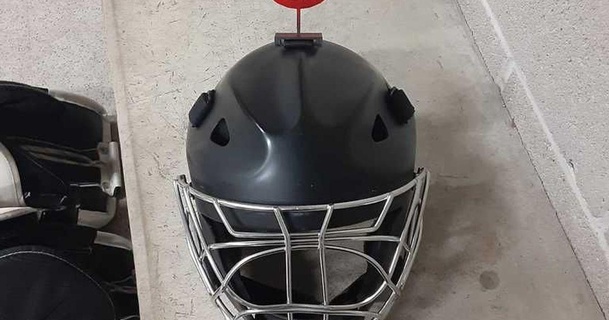 hockey gardien but masque cible travailler glace Télécharger libre stl modèle imprimablescom 3d modèles sports Extérieur 3d print model - Mito3D