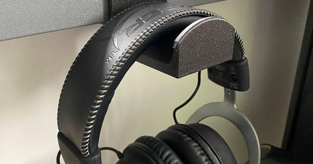 casque musique titulaire soutien militant Télécharger libre stl modèle imprimablescom 3d modèles gadgets ordinateurs porte écouteurs 3d print model - Mito3D