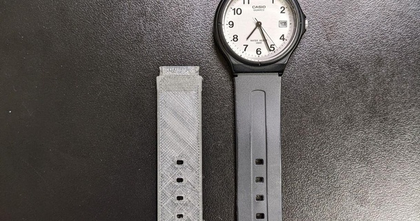 reloj banda casio mq 24 mw 59 costa descargar gratis stl modelo imprimiblescom 3d modelos Moda accesorios Casiowatch Correa correa 3d print model - Mito3D