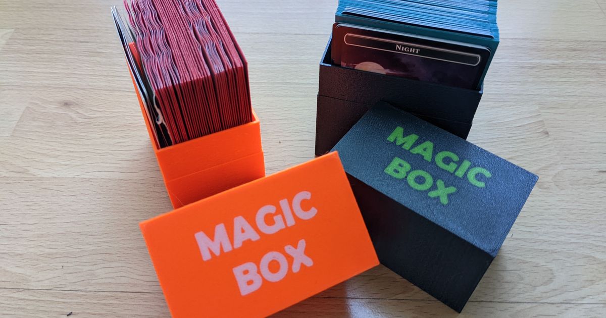 magia caja texto mixto descargar gratis stl modelo imprimiblescom 3d modelos juguetes juegos reunión jugando cartas 3D print model - Mito3D
