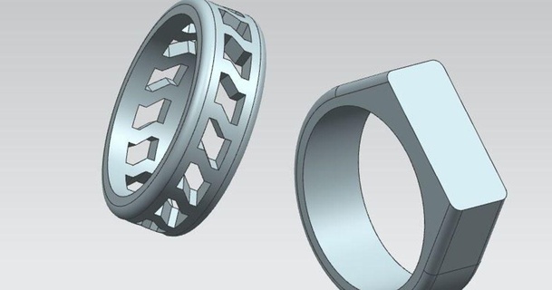 2 progettato anelli avivm Scarica gratuito stl modello printablescom 3d Modelli moda uomini freddo design divertimento uomo 3d print model - Mito3D