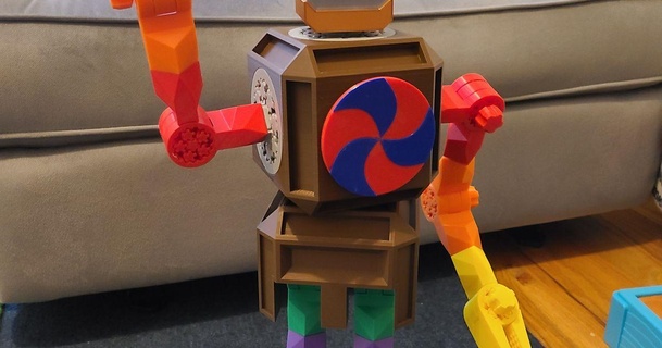 modular toy robot amos491 download free stl model printablescom 3d models toys & games action figures statues kids planetarygears toddler 3d print model - Mito3D