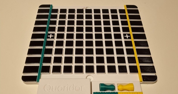 Box Quoridor Spiel gebrochen download frei stl Modell Printablescom 3d Modelle Spielzeuge Spiele Tafel 3d print model - Mito3D