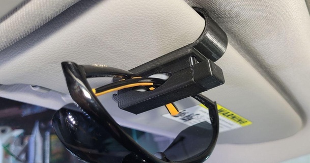 kilitleme Güneş vizör gözlüğü Kulp destek Eric indir Bedava stl model printablescom 3d modeller hobi yapımcılar otomotiv klips güneşlik tutucu 3d print model - Mito3D