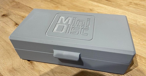 Minidisc Lager Box grakro download frei stl Modell Printablescom 3d Modelle Gadgets Audio 3d print model - Mito3D
